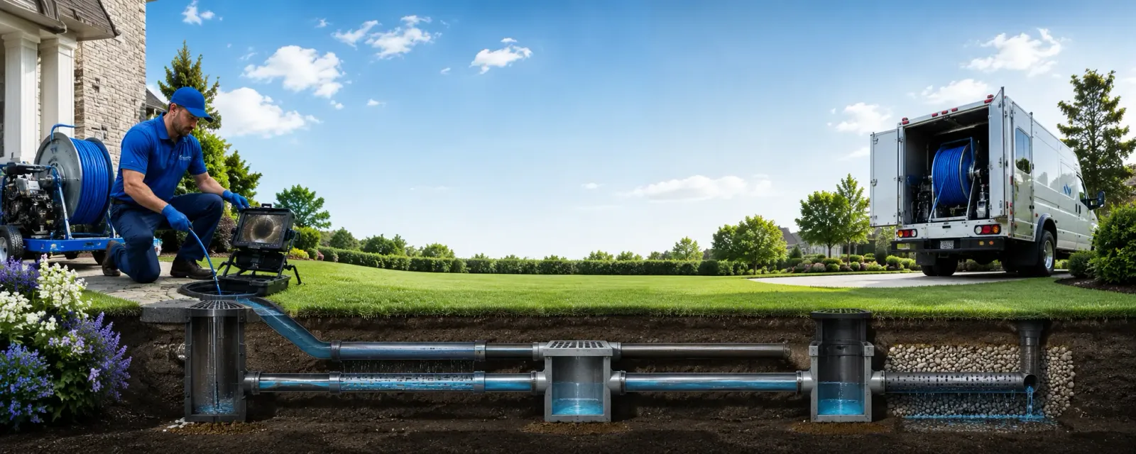 Outdoor drain cleaning information for Switz City, IN